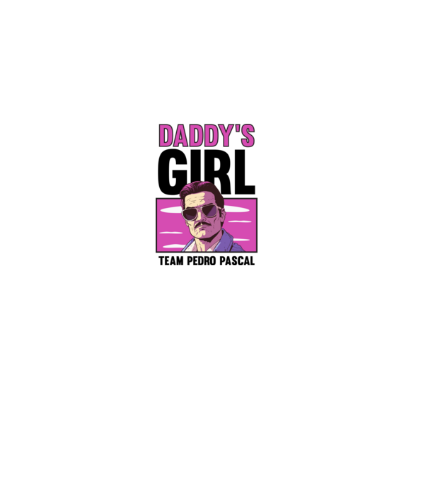 Pedro Pascal Daddys girl minta világos rózsaszín pólón