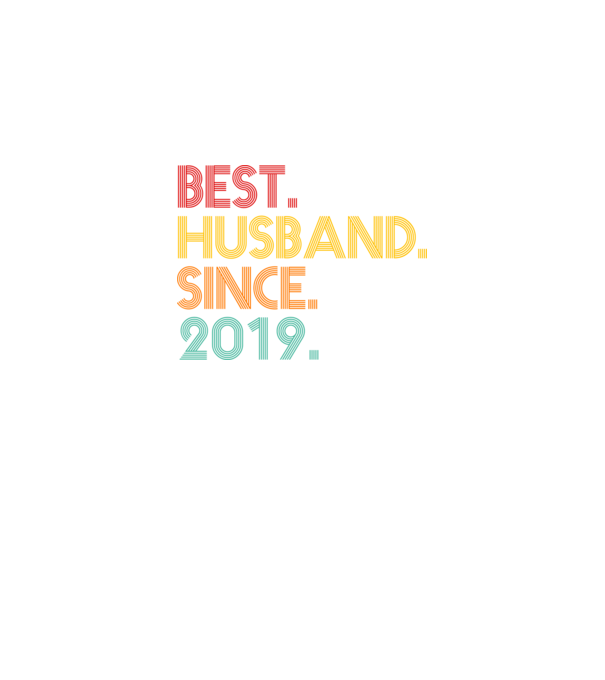 best husband since 2019 retro minta fekete pólón