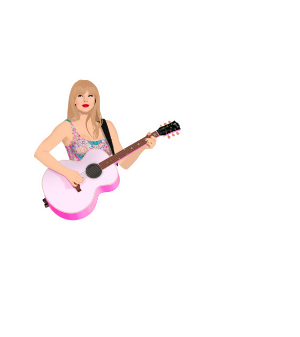 Taylor Swift pink minta fekete pólón