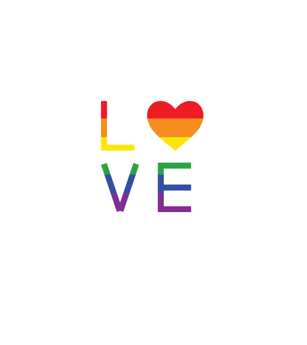 love lgbtq minta fehér pólón