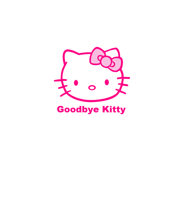 Goodbye Kitty minta dusty pink pólón
