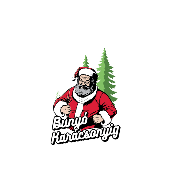Bunyó Karácsonyig Bud Spencer minta fehér pólón
