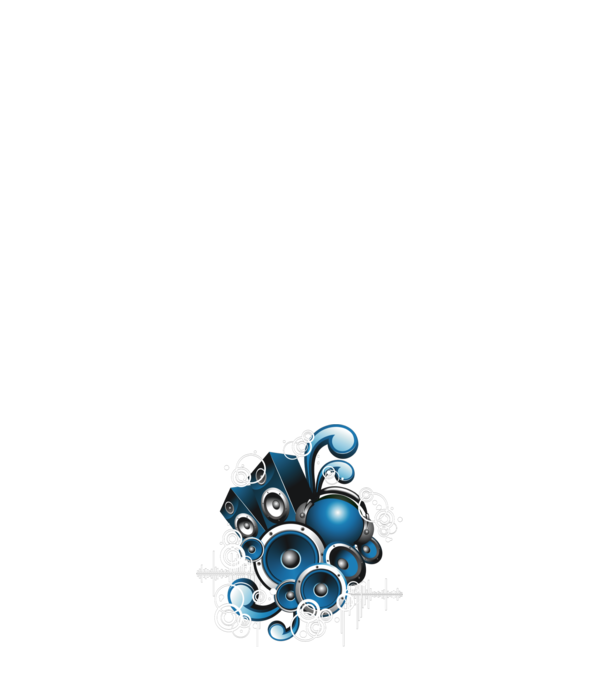 Music Design Blue minta sötétkék pólón
