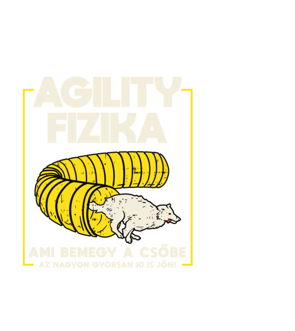 Agility fizika minta fekete pólón