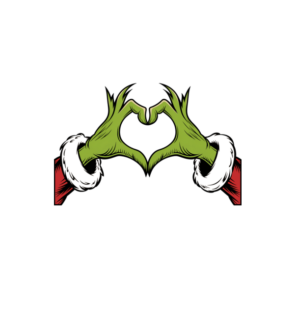 Szeretem a karácsonyi páros pólókat Grinch Fekete pólóra angol minta fehér pólón
