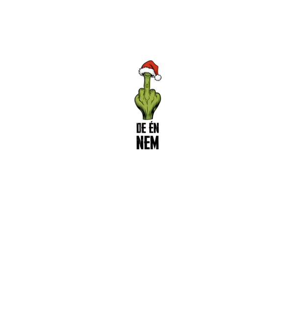 Szeretem a karácsonyi páros pólókat, de én nem Grinch Fehér pólóra minta királykék pólón