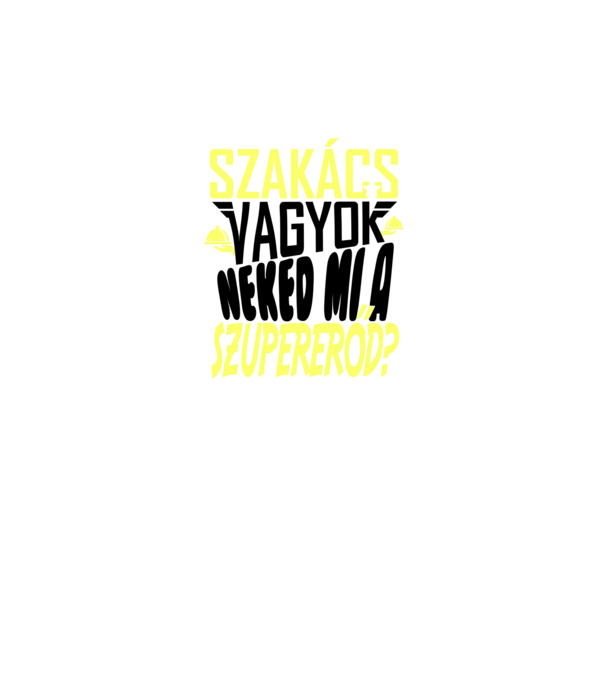 Szuperhős szakács minta sötétszürke pólón