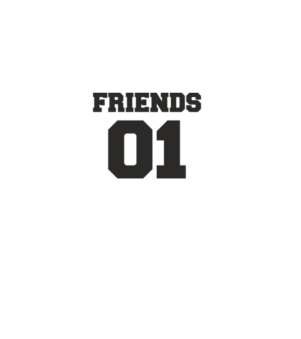 Friends 01 minta homokszín pólón