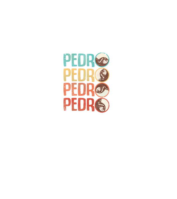 Pedro Pedro retro minta fehér pólón