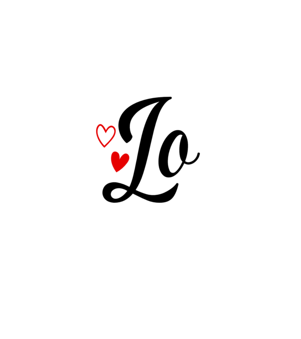 LOVE páros minta piros pólón