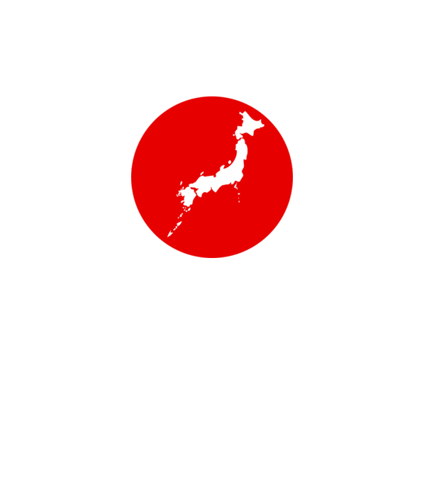Japan minta fehér pólón