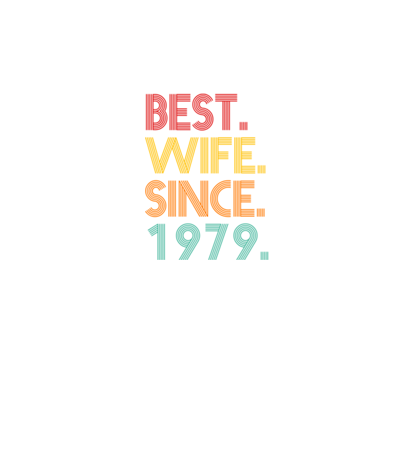 best wife since 1979 retro minta fekete pólón