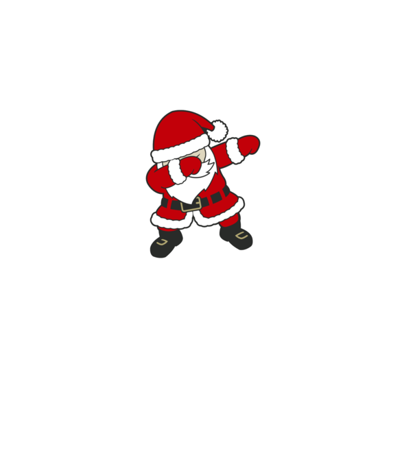 Dabbing Santa minta zöld pólón
