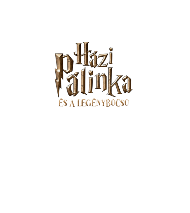 HáziPálinka és a legénybúcsú minta fekete pólón