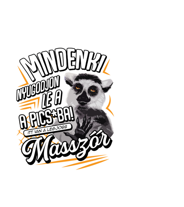 Itt van a legjobb Masszőr minta fehér pólón