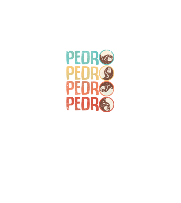 Pedro Pedro retro minta királykék pólón