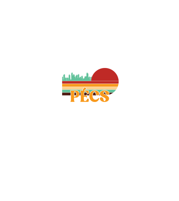 Pécs minta fekete pólón