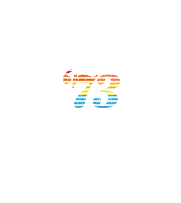 Retro születésnap 1973 minta fekete pólón
