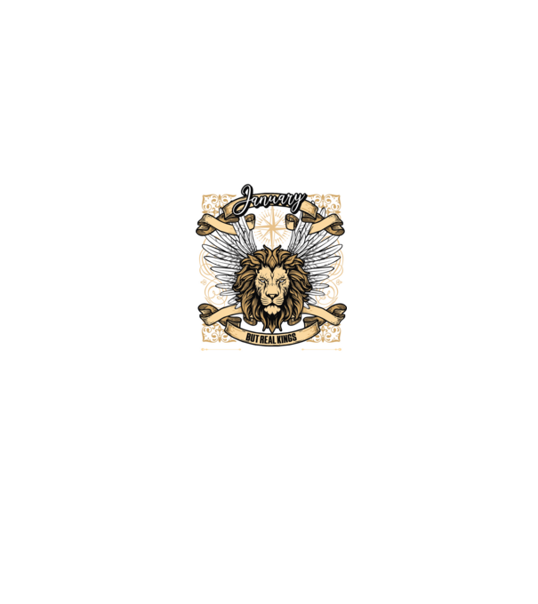 KINGS ARE BORN 1985 - JANUÁR minta homokszín pólón