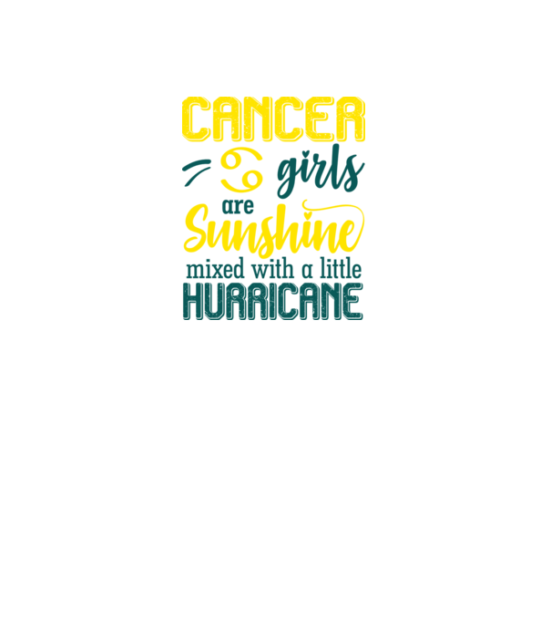 Sunshine with Hurricane CANCER minta fekete pólón