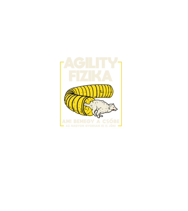 Agility fizika minta fekete pólón