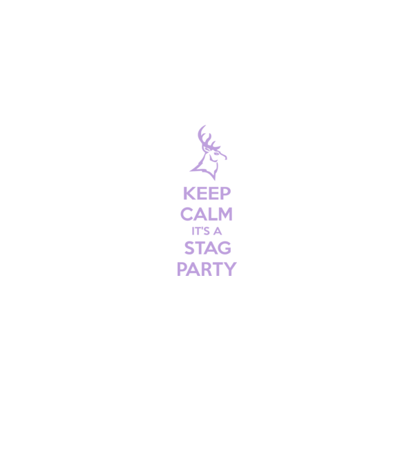 Keep calm stag party on minta fekete pólón