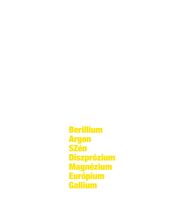 Berillium Argon Szén minta sötétkék pólón