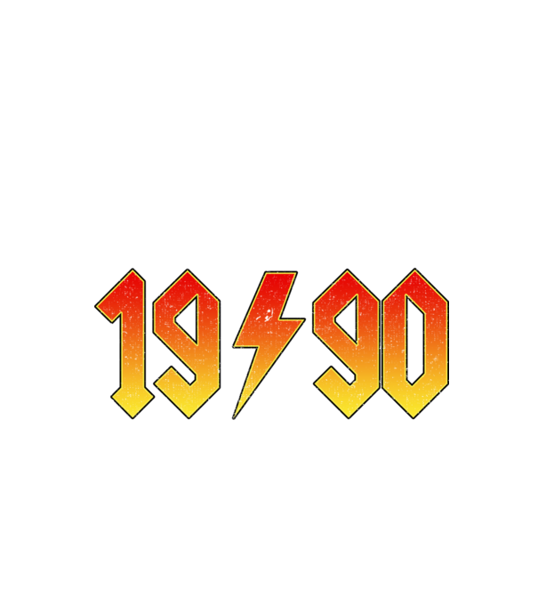 Rock születésnap 1990 JÚNIUS minta fekete pólón