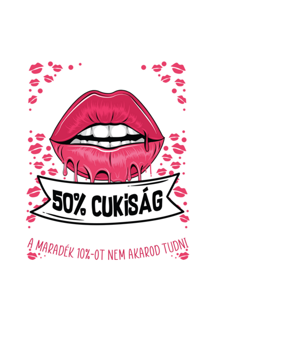 Cuki és bolondos szülinapos DECEMBER minta fekete pólón