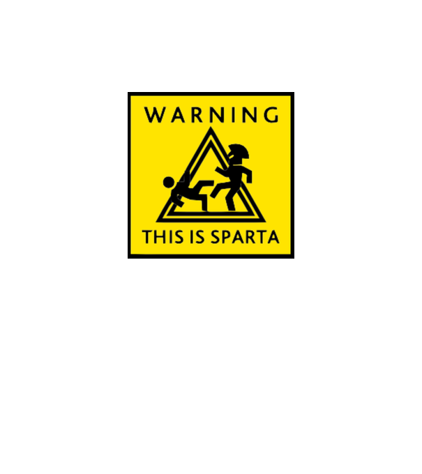 A This Is Sparta minta neonsárga pólón
