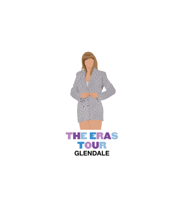Taylor Swift The Eras Tour Glendale 2 minta fehér pólón