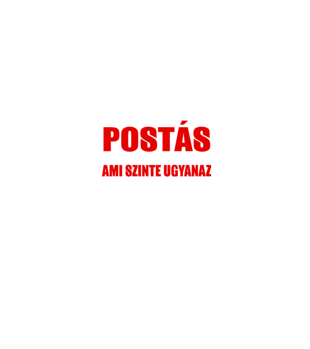 Nem Szuperhős - POSTÁS minta sötétkék pólón
