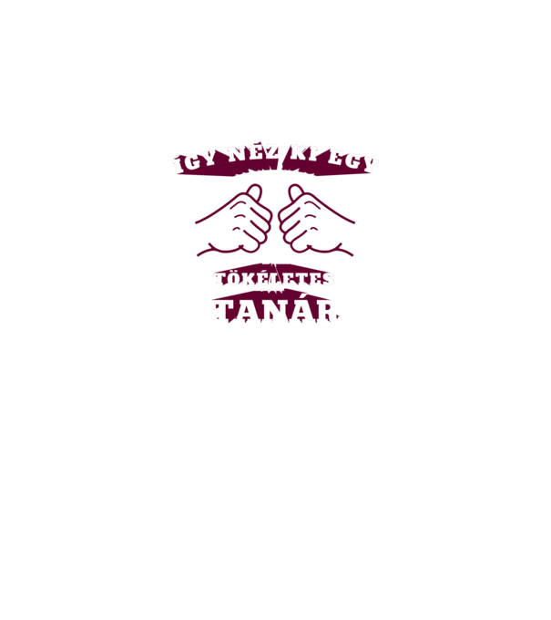 Így néz ki egy tökéletes TANÁR minta fekete pólón