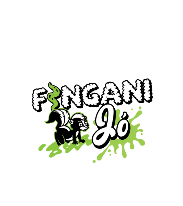 Fingani jó Szagolni nem Páros póló minta fekete pólón