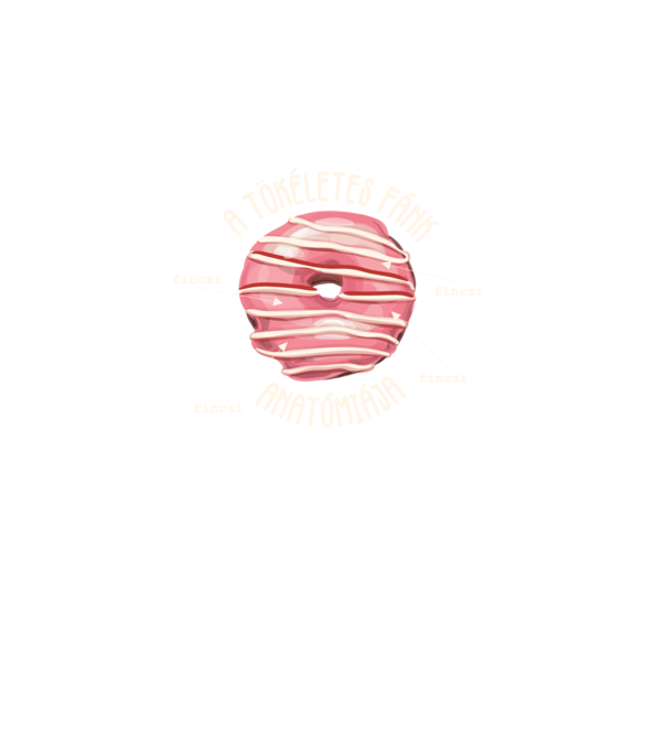 Anatomy of a perfect donut lght minta türkiz pólón