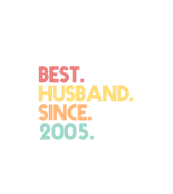 best husband since 2005 retro minta fekete pólón