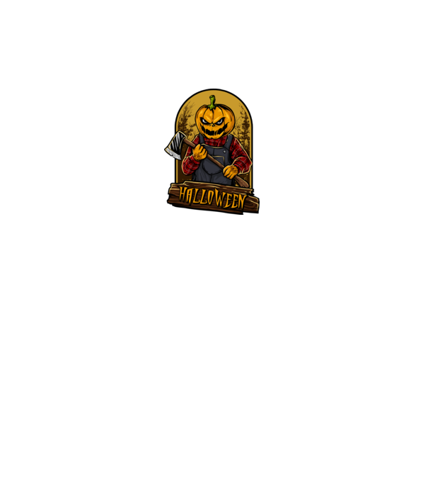 Scary halloween minta fekete pólón