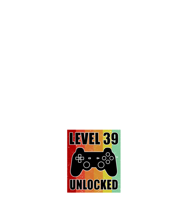 level 39 unlocked retro gamer minta fehér pólón