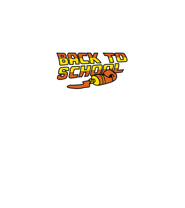 Back to school minta fekete pólón