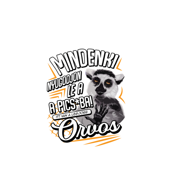 Itt van a legjobb Orvos minta fehér pólón