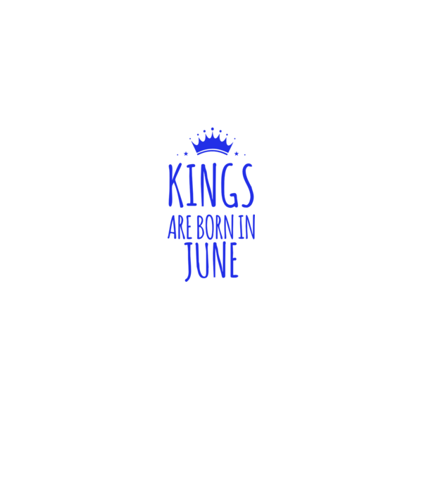 Kings are born in - June minta fehér pólón