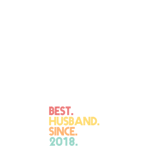 best husband since 2018 retro minta fehér pólón