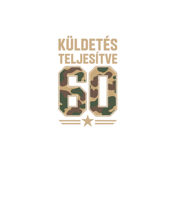 Küldetés teljesítve 60 minta fekete pólón