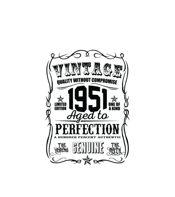 Vintage perfection blck 1951 minta fehér pólón