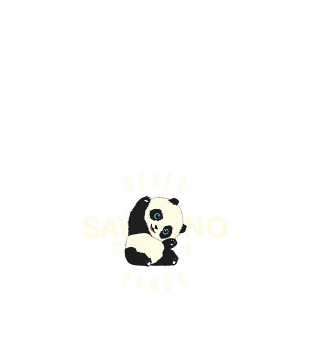 Never say no minta fekete pólón