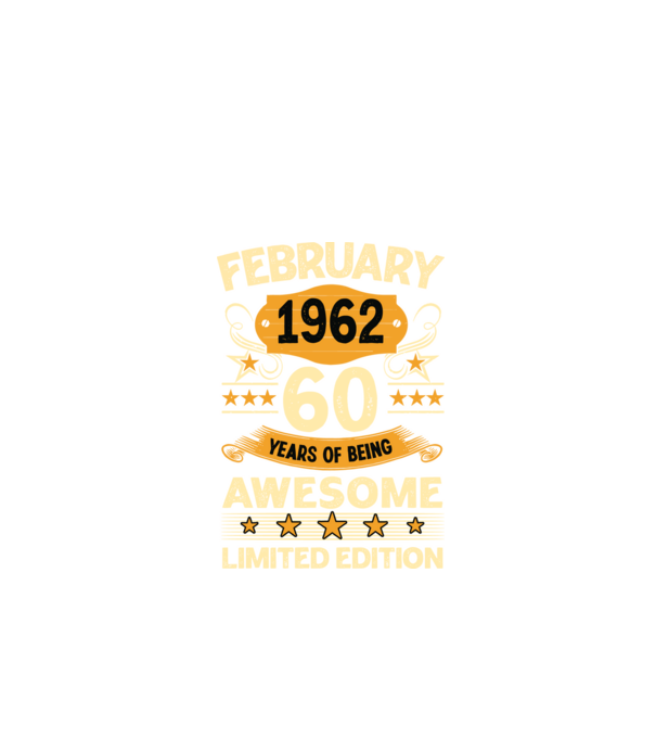 60 years of being limited edition_february minta fekete pólón