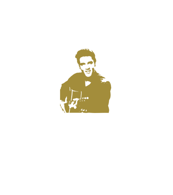 Elvis minta szürke pólón