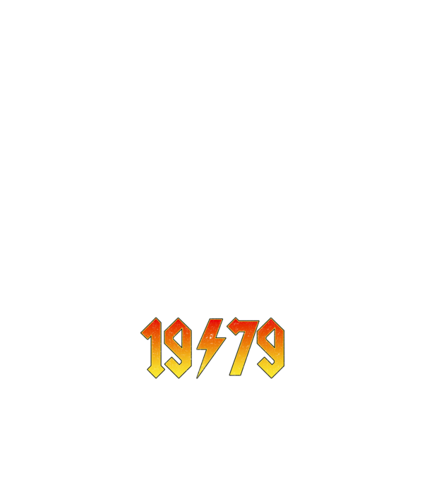 Rock születésnap 1979 Augusztus minta sötétkék pólón