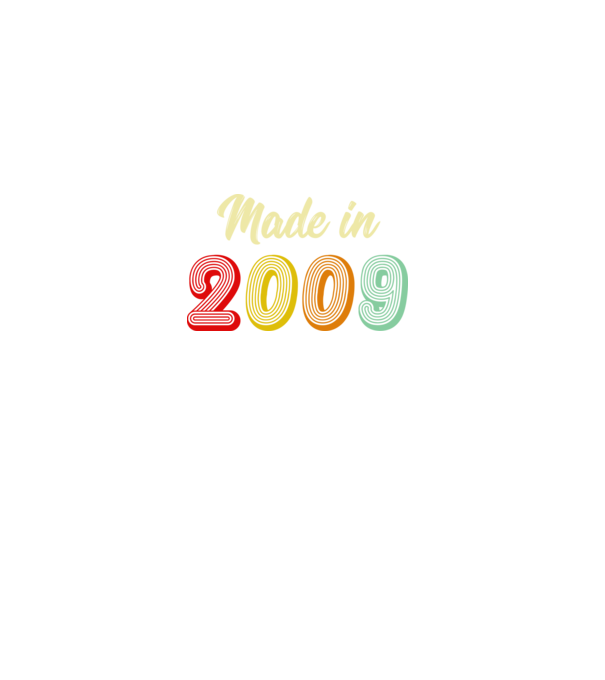 made in 2009 retro minta fekete pólón