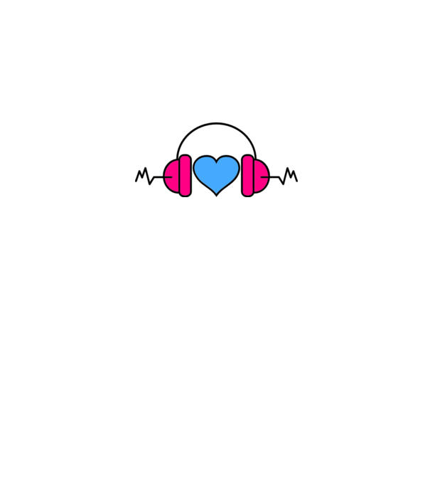 I Love Music minta fehér pólón